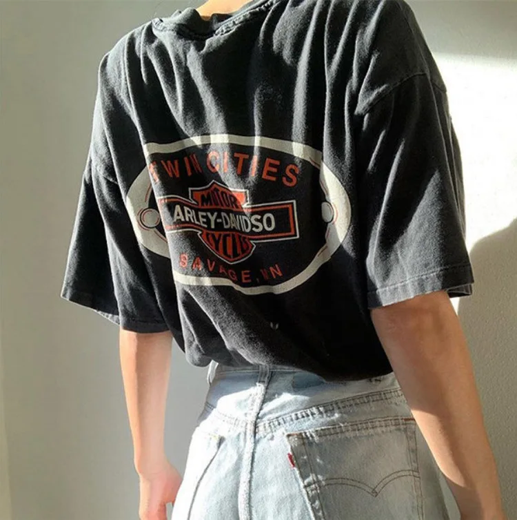 

New Fashion Women Casual Crew Neck Short Sleeve 2021 Spring Summer Print Basic Pullover Women T-shirt Stay Home Oversize T-shirt