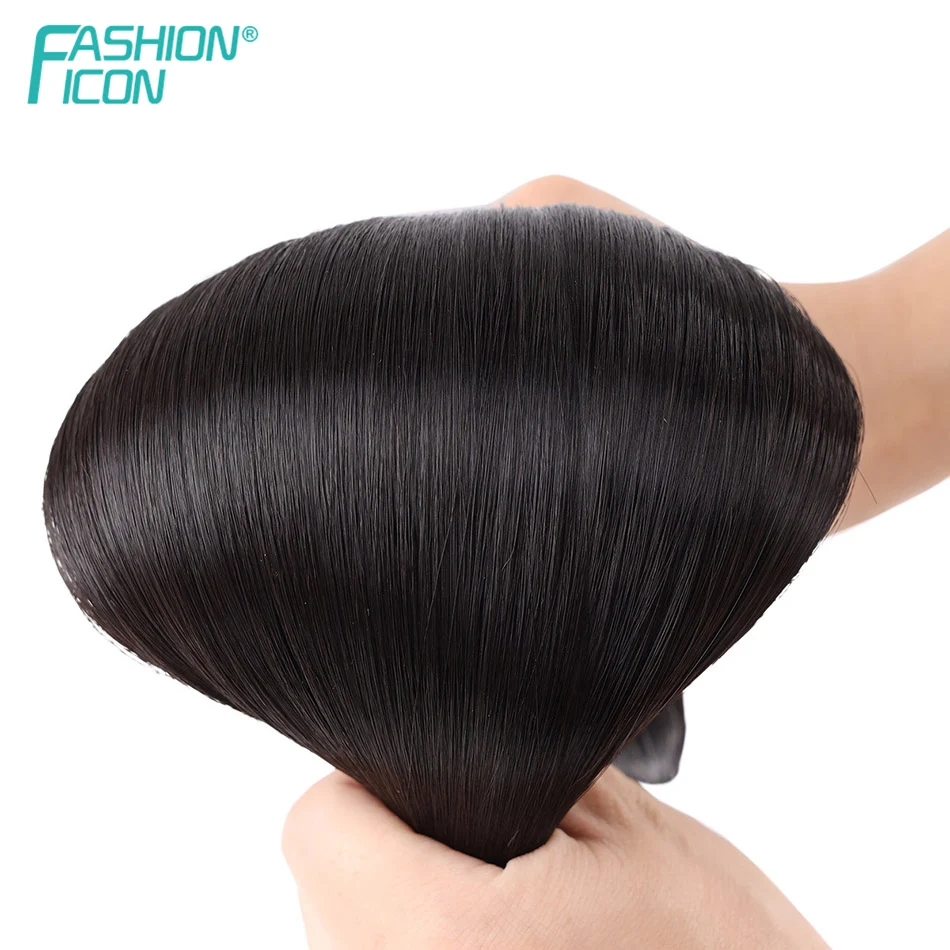 Синтетические накладные волосы на застежке follow me прически Silky Straight цельный 4