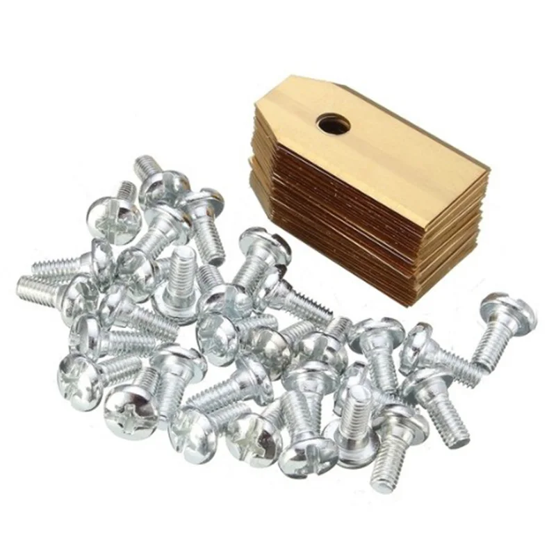 

30Pcs 0.6mm Replacement Knife Lawn Cutter Blade Screw for Auto-Mower 220 230 265 ACX 305