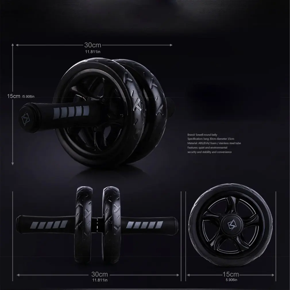 

AB Wheels Abdominal Roller Resistance Bands Pull Rope Exercise at Home for Abdominal Muscle Trainer Exerciser Fitness Equipment