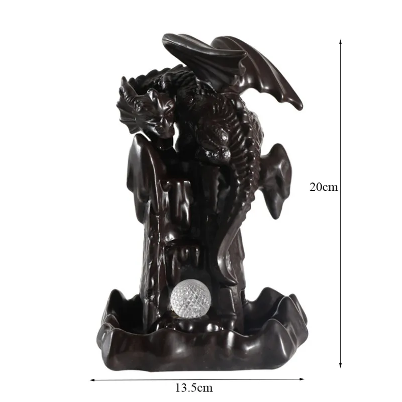 Керамический светодиодный фонарь для благовоний дымовой водопад держатель