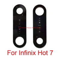 new lens camera lens for infinix hot 7 hot7 camera glass lens cover with glue sticker replacement parts