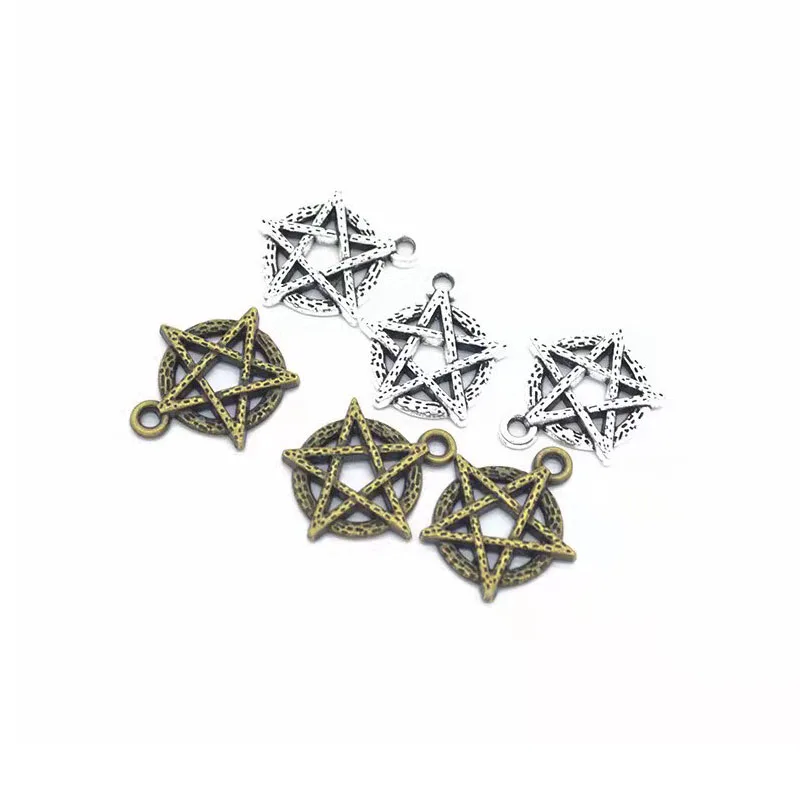 

Новинка 12 шт./лот 19x18 мм античное серебро/античная бронза с покрытием звезда сплав очарование для изготовления ювелирных изделий