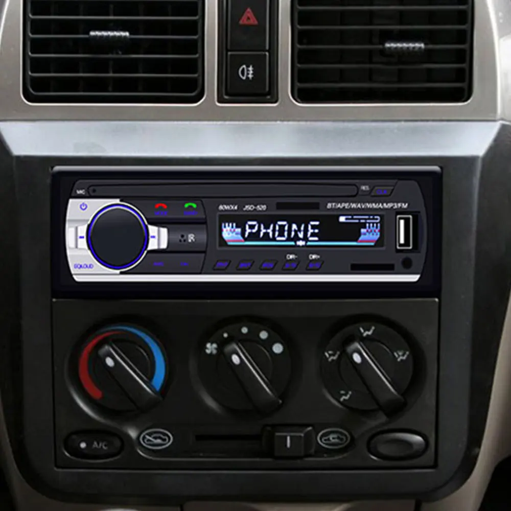 Bluetooth автомагнитола автомобильное стерео радио FM Aux вход приемник SD USB JSD 520 12 В In dash