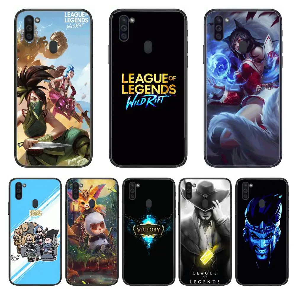 

Popular Boutique LOL Mobile Phone Case Hull For Samsung Galaxy M 10 20 21 31 30 60S 31S Black Shell Art Cell Cover TPU