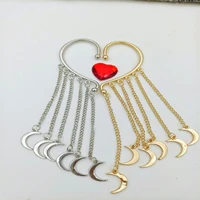 ear cuff moon pendant chain tassels ear clip fashion trend non piercing jewelry gifts for women girls ear hook party accessories