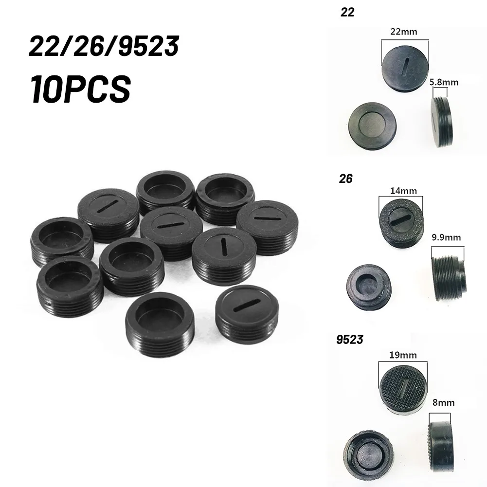 

10pcs Carbon Brush Holder Cap Cover For Electric Hammer Electric Drill Angle Grinder Carbon Brush Plastic Screw Cap Cover