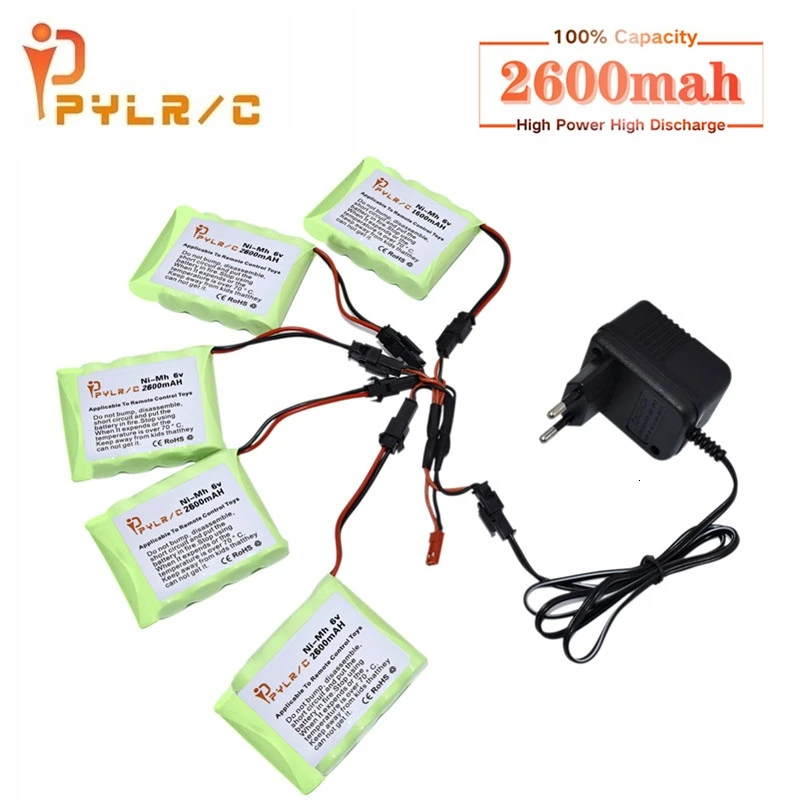 Никель металлогидридный аккумулятор и зарядное устройство 6 в 2600 мАч для