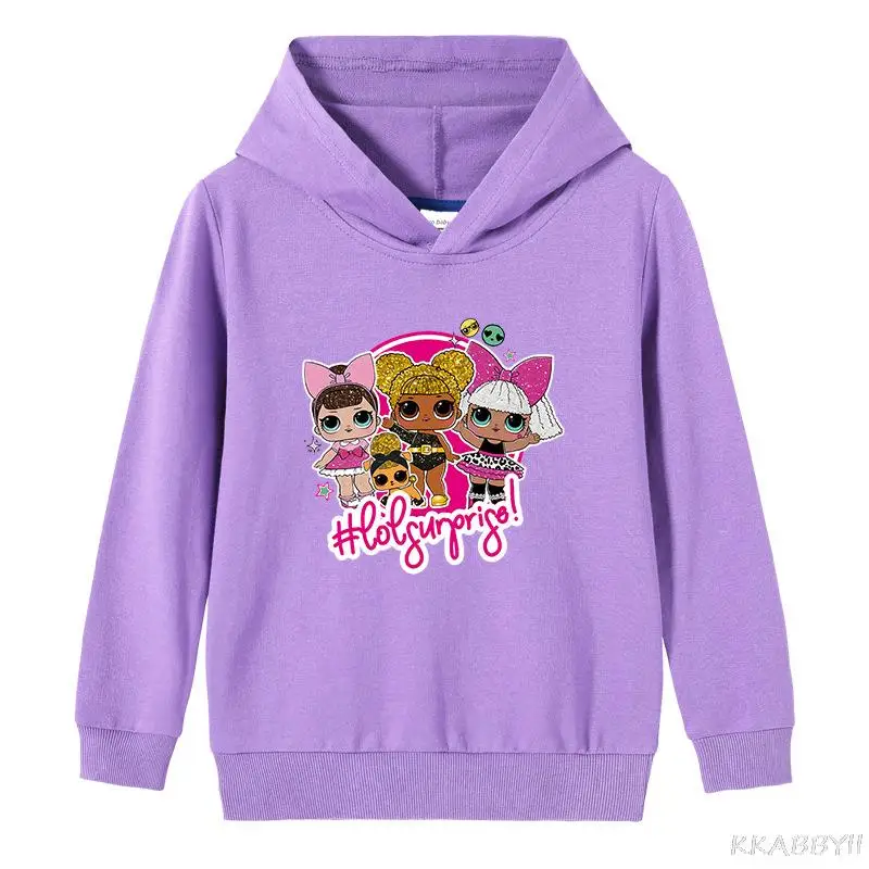 L.O.L. Детский хлопковый свитшот с капюшоном на девочку | Мать и ребенок