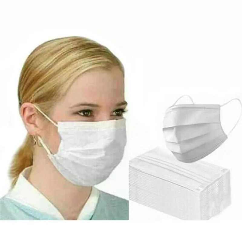 Быстрая доставка маска маски со ртом для лица нетканые одноразовые антипылевые