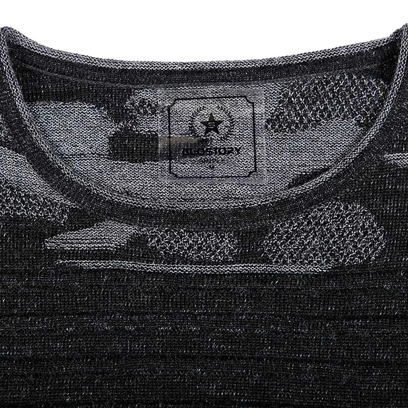 GLO-STORY мужской модный пуловер камуфляж пэчворк длинный рукав свитер для мужчин