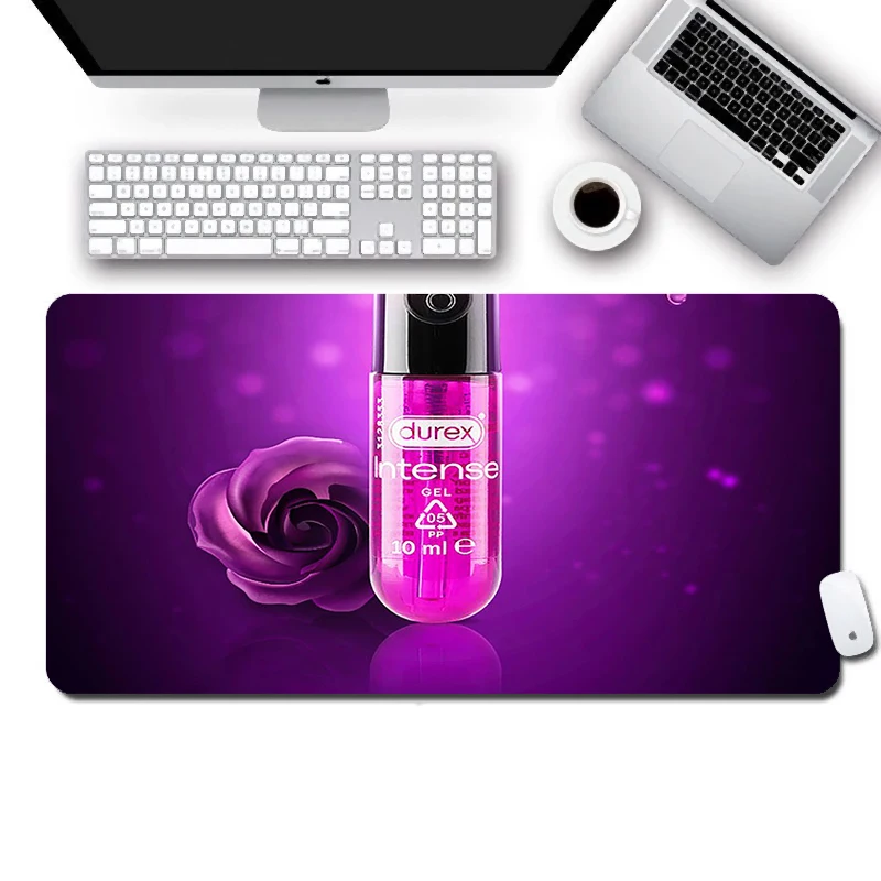 

Large Mouse Pad Desk Mat Gaming 30x90 Mouse Pad Non-slip Natural Rubber Computer Game MousePad Design Sexy condom brand Durex