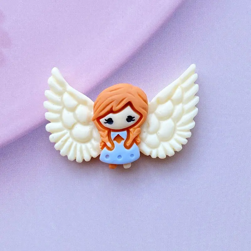 

10 / 20 new resin cute little angel girls flat back scrapbook Kawaii DIY accessories E571
