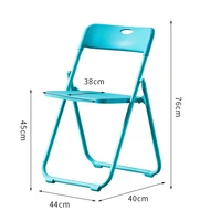 Simple Folding Chair Home Backrest Chair Office Chair Conference Chair Training Chair Outdoor Plastic Chair Leisure High Stool