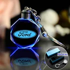 Брелок для ключей с лазерной гравировкой, 1 шт., цветной светодиодный светильник K9 для Ford Focus 2 3 Fiesta Mustang Ranger Mondeo