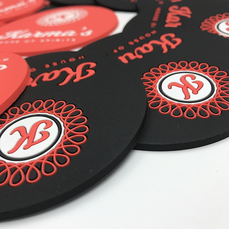 Персонализированные стеклянные подставки из мягкой резины для вечеринок | Дом и