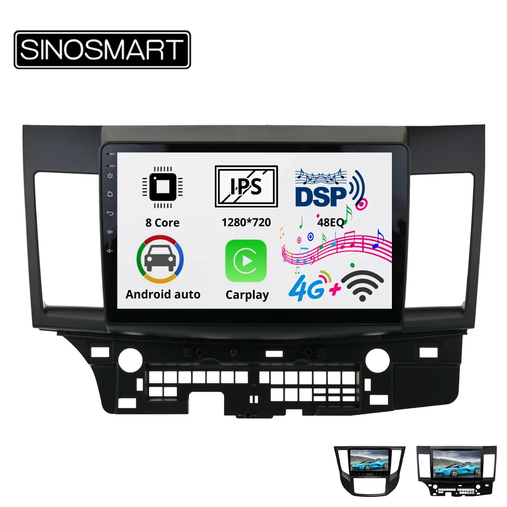 Sinosmart 8 ядерный DSP 48EQ IPS 2.5D экран автомобильный gps Мультимедиа Радио навигатор