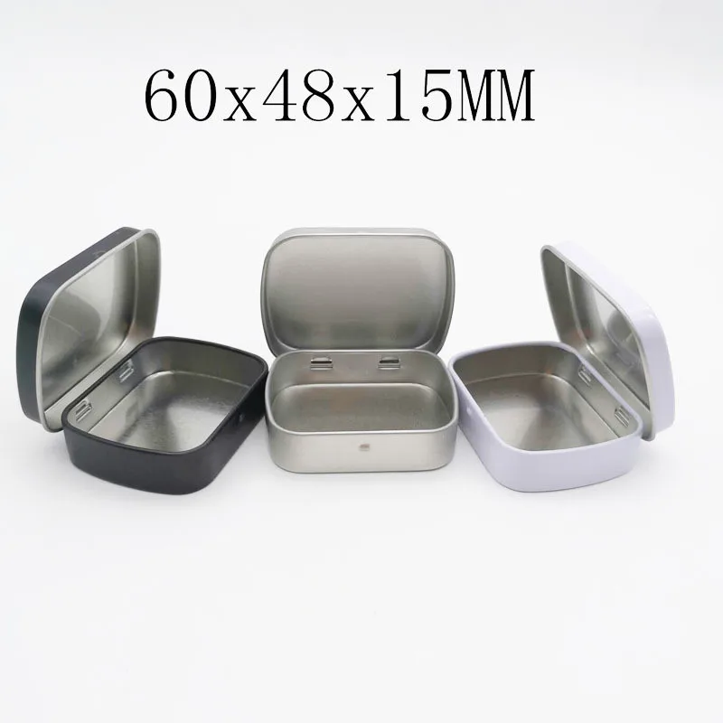 1 шт. дорожный серебристый металлический прямоугольный контейнер для