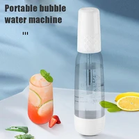 new portable siphon manual bubble water sodas machine mini carbonated soft drink travel juice soda maker spritzers
