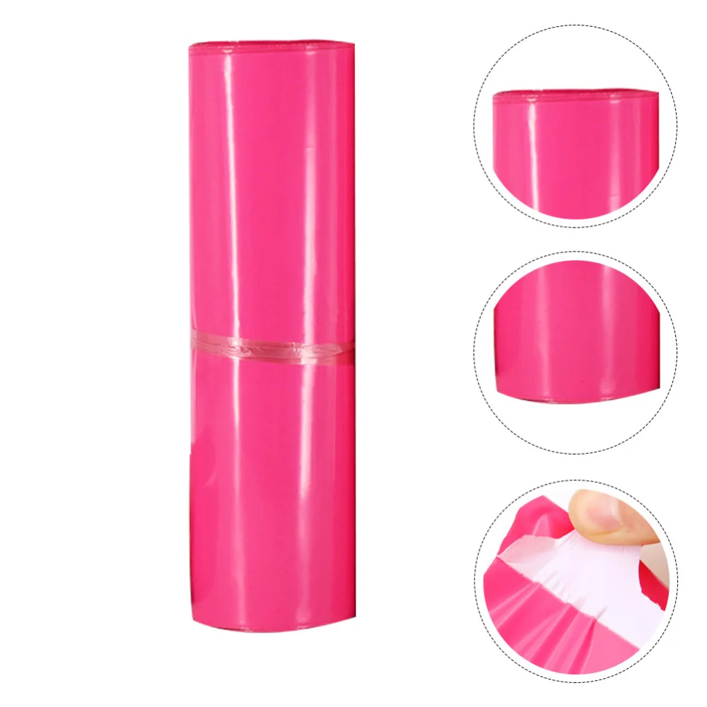 

100pcs Useful Transportation Supply Express Accessory Storage Bag (Pink)