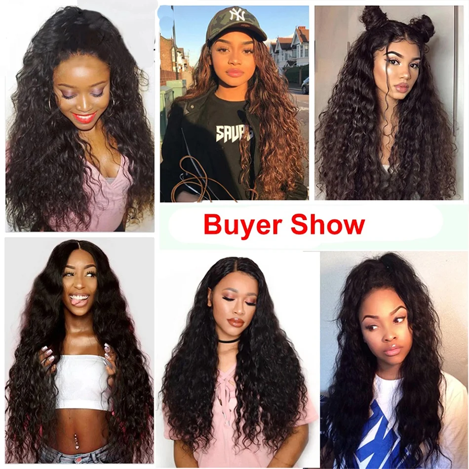 

Water Wave Human Hair Bundles Deals 1/3/4 Pcs Remy Human Hair Extensions 26 28 30 Inch Long Double Weft Soft Silky Bundle Weaves