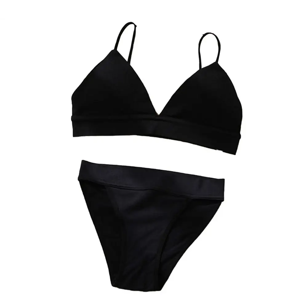 Комплект нижнего белья женский бесшовный удобный регулируемый хлопковый