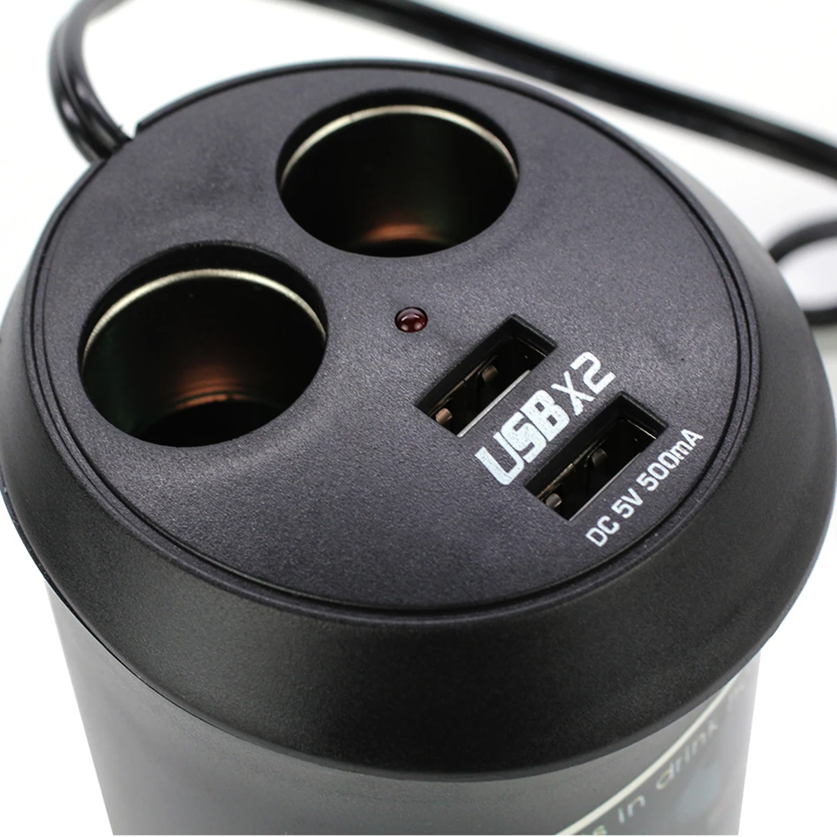 DC 12 V/24 V Dual USB Автомобильное зарядное устройство Зарядное устройство 2-полосная розетка для автомобильного прикуривателя Разветвитель Мощность адаптер для большинства мобильных телефонов, DVD, VCD, MP3 MP4
