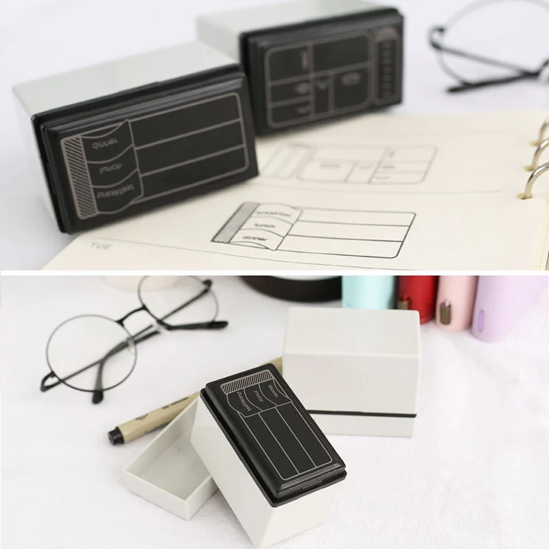 Photosensitive Seal Convenient Lovely Personalized Card Stationery DIY Hand Account Scrapbooking Record Life Self Inking Stamp | Дом и сад
