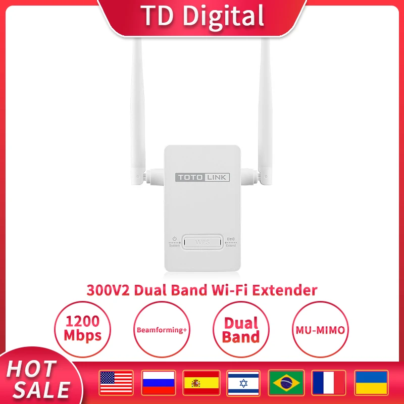 TOTOLINK EX300V2 Беспроводной повторитель Wi Fi маршрутизатор длинного диапазона