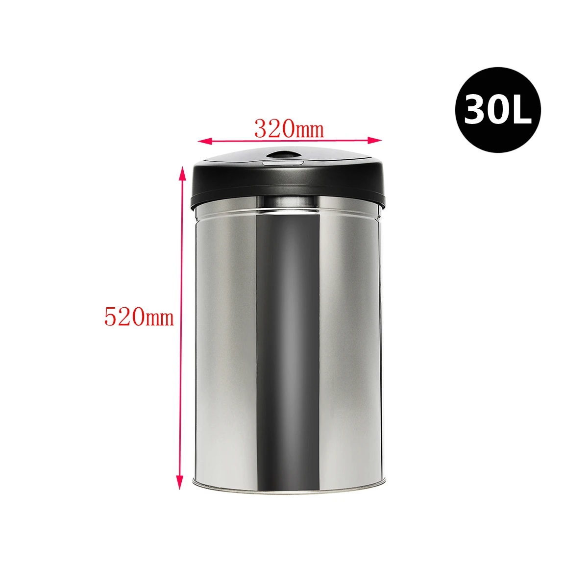 Автоматический мусорный бак из нержавеющей стали для кухни 30/40/50/60 л умный датчик