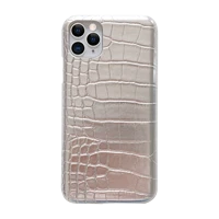 luxury silver crocodile skin texture pu leather phone cases for iphone 7 8 plus x xr xs 11 12 13 pro max se 2020 back cover cute