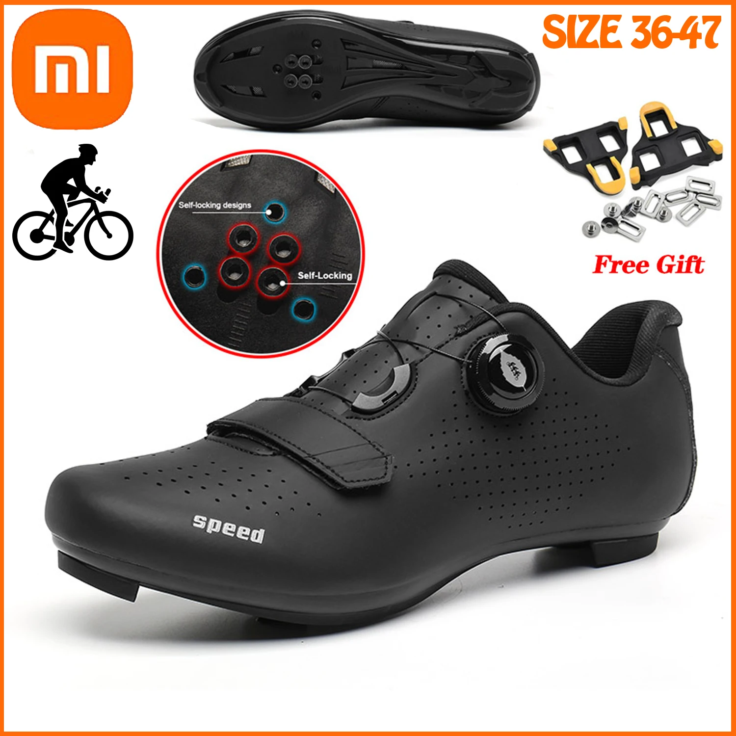 

Xiaomi Men Cycling Shoe MTB Sneakers Flat Cycling Shoes SPD Cleats Racing Road Bike Shoes Professional Mountain Bicycle Sneakers