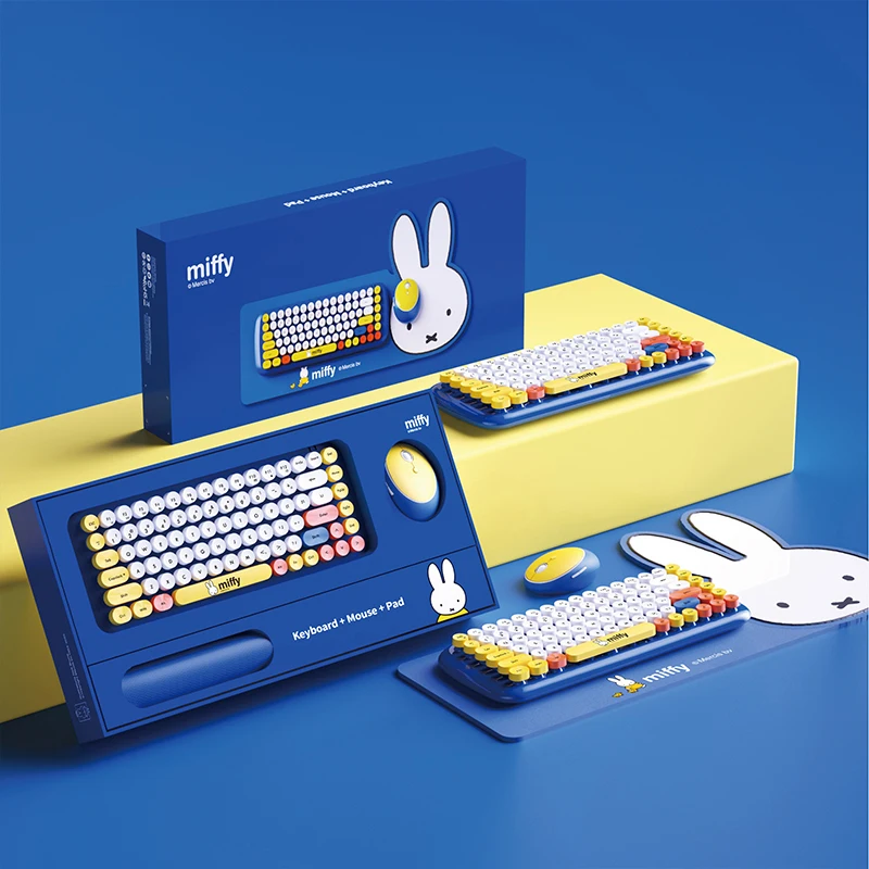 Беспроводная игровая клавиатура MIPOW &amp Miffy USB и мышь набор для геймеров ноутбука Mac