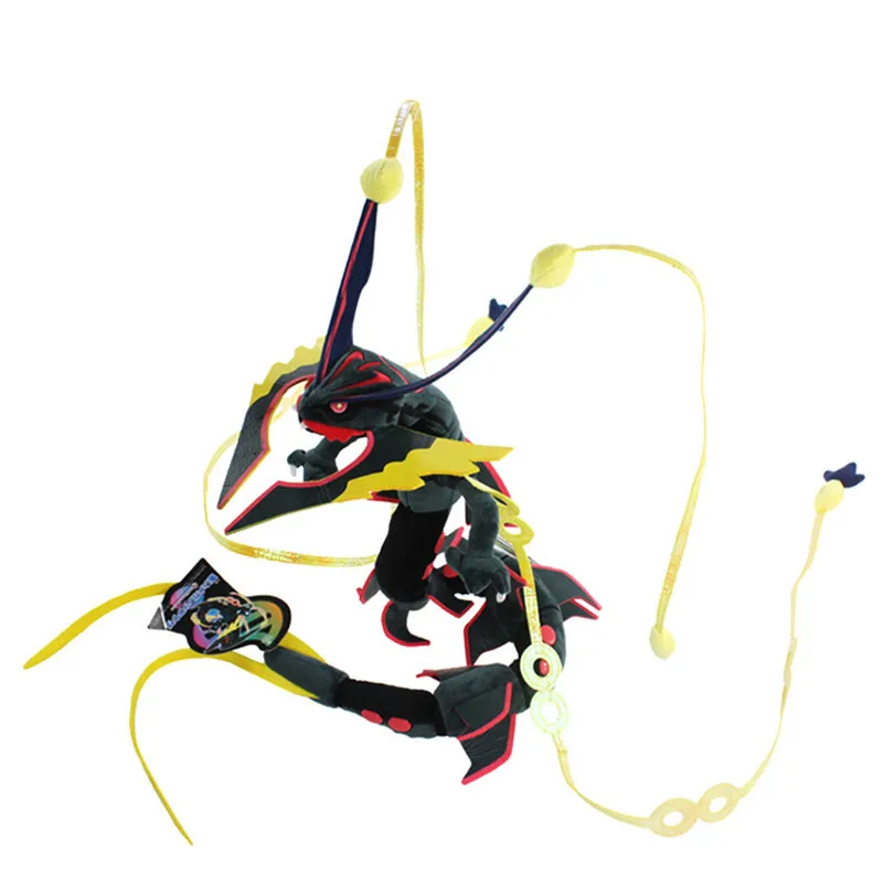 Плюшевая игрушка Pokemon Rayquaza длинная Аниме игра Мягкие игрушки кукла подарок для