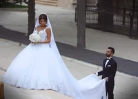 sexy ball bridal gown deep v neck 2018 romantic lace long back brides vestido de noiva casamento mother of the bride dresses