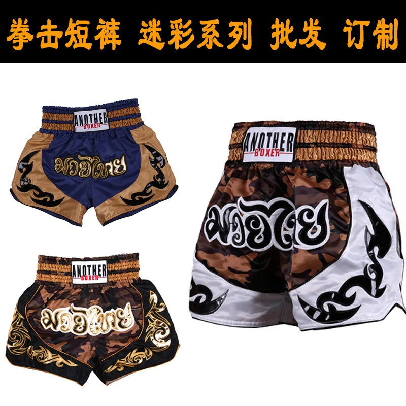

Boxing Shorts Camouflage Muay Thai Shorts Fighting Sanda Martial Arts Training Fighting Sports Shorts Mma Suit