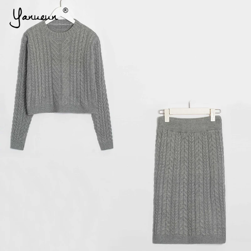 Женский свитер с длинным рукавом и круглым вырезом Yanueun пуловеры Повседневная