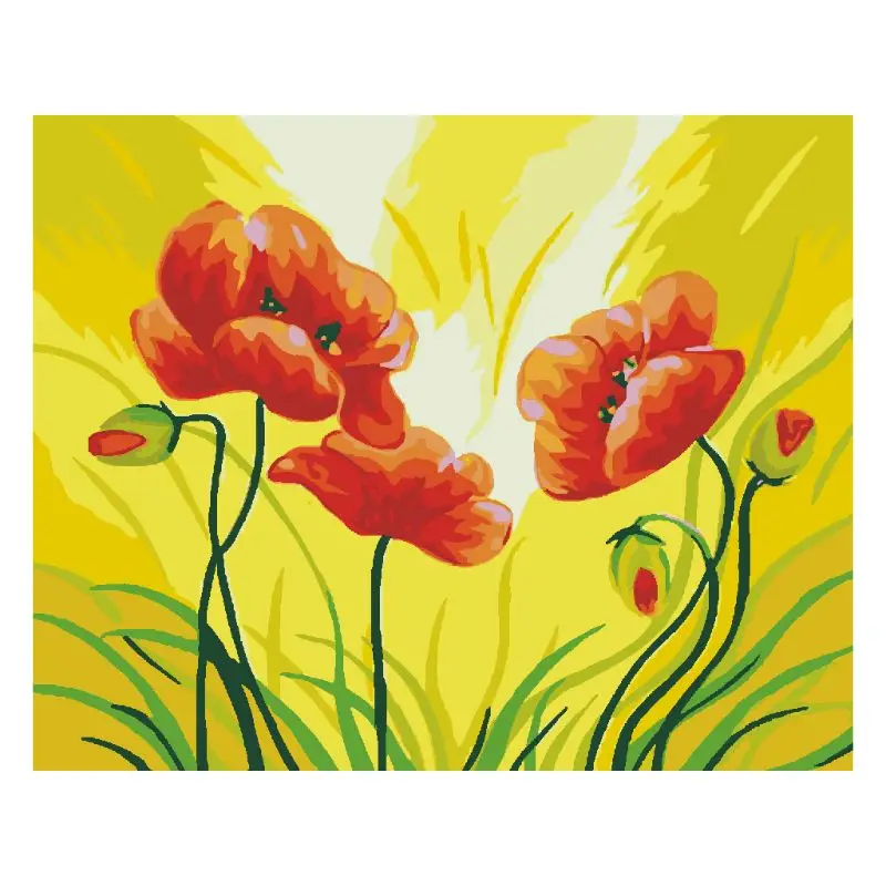 Наборы для рисования по номерам 16x20 дюймов холст Сделай Сам масляная краска детей