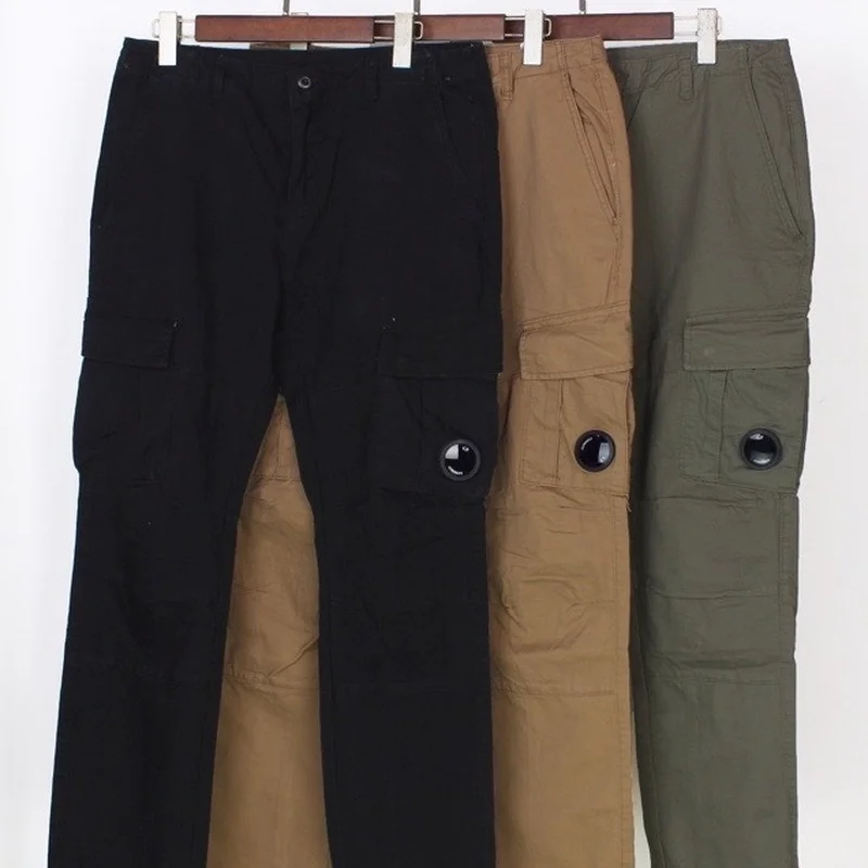 

2021 CP Pocket Lens Classic Washed Cargo Pants Men's Clothing 1:1 high copy