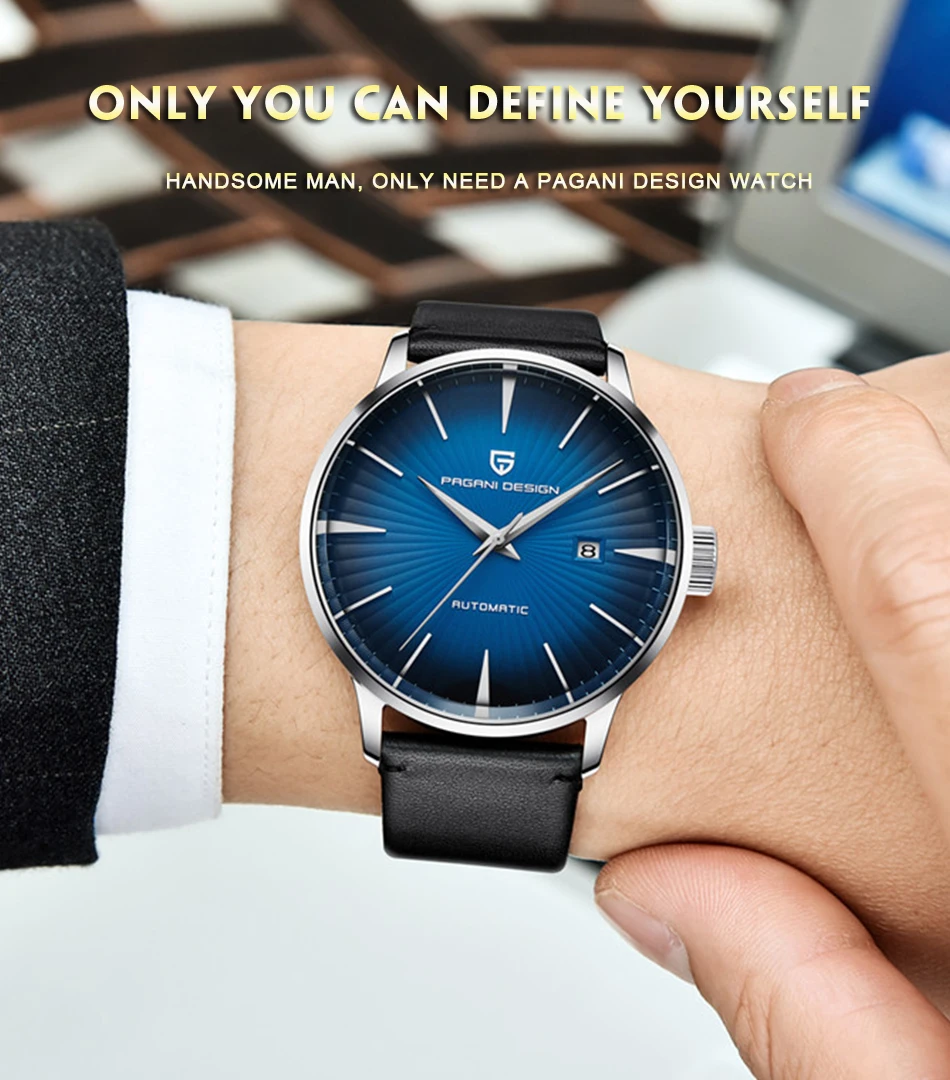 PAGANI Дизайн 43 мм Мужские Топ Роскошные бизнес часы водонепроницаемые нержавеющая