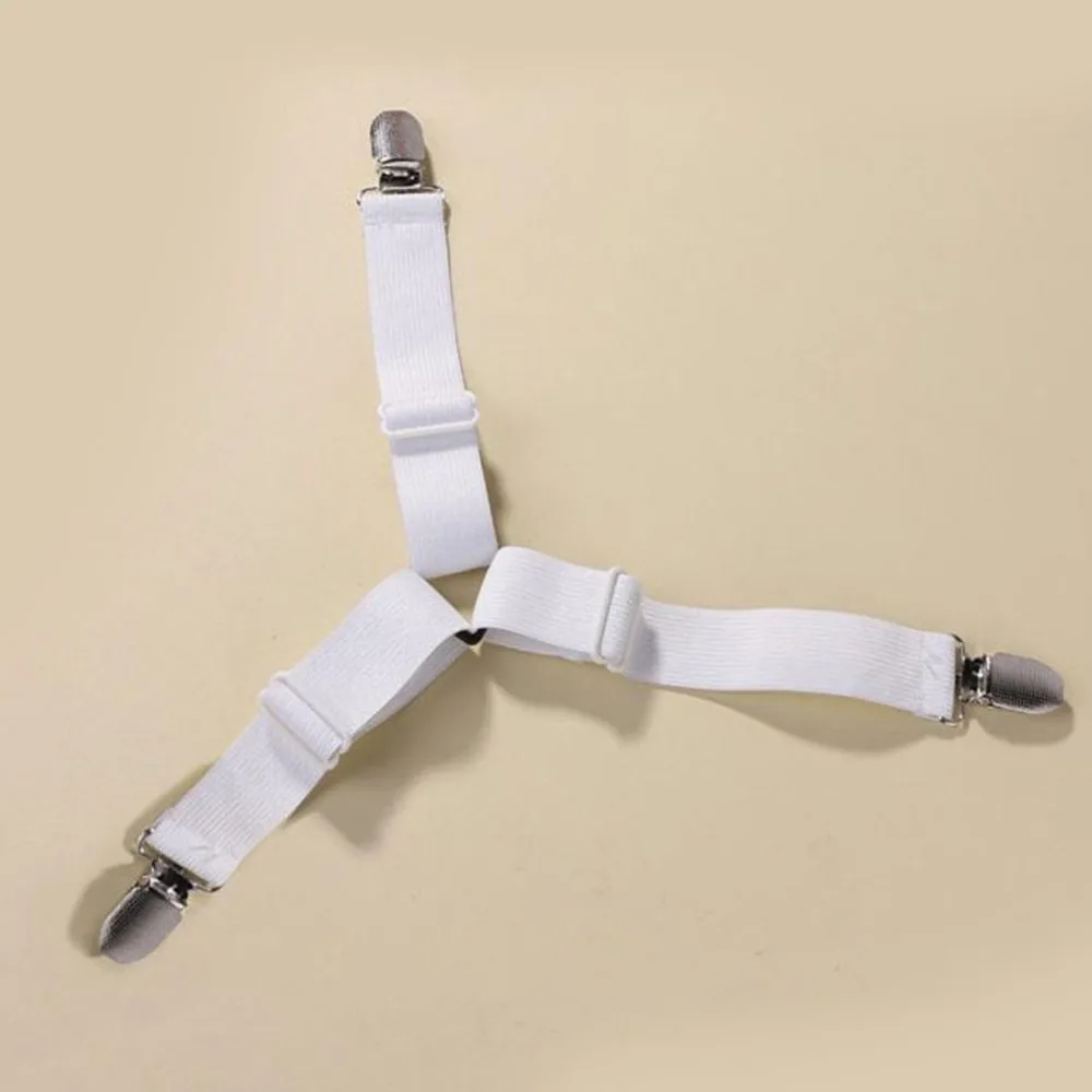 Bedding Article Accessory 4pcs Nylon Buckle Elastic Band Non Slip Sheet Fixer Holder for Bed sheets Practical Bedspread