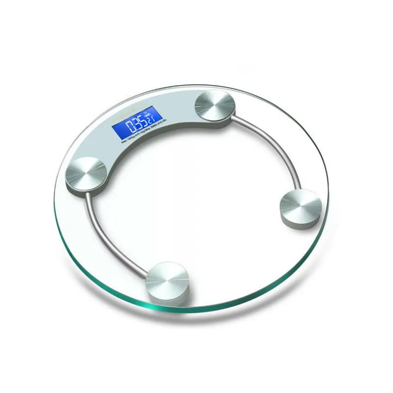 Новые круглые детские весы прозрачные стеклянные электронные медицинские