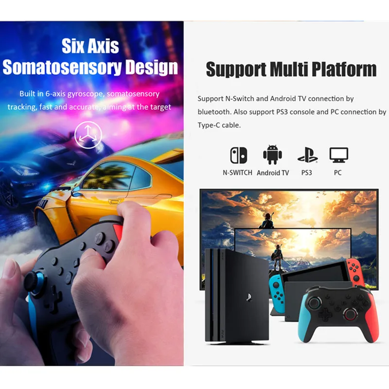 

Bluetooth Nintedo Switch, 6- NS Switch, Android TV PS