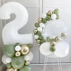 33 шт. на день рождения авокадо зеленый подставка для воздушных шаров белый цифры шары дорожные знаки цифры 0 1 2 3 4 5 6 7 8 9 постельные принадлежности украшения