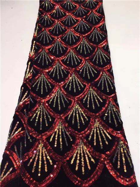 Вышивка блесток в африканском стиле французская кружевная ткань 2019 Высокое