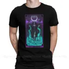 Новое поступление футболок с изображением гадания Таро смерти морригана дизайнерская рубашка с круглым вырезом хлопковые мужские футболки