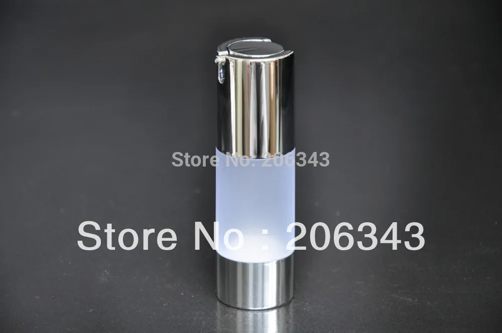 

30ml frosted airless bottle with uv silver vacuum pump or lotion bottle used for Cosmetic Container