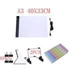 PDMDOG большой Размеры A3 LED алмазов картина светильник доска алмазная живопись аксессуары наборы инструментов A3 рисунок графический планшет коробка