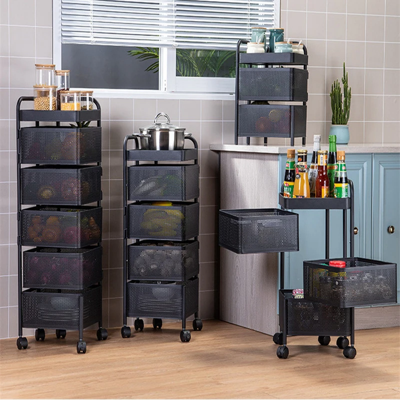 Металлическая кухонная полка для хранения вращающийся кухонный органайзер