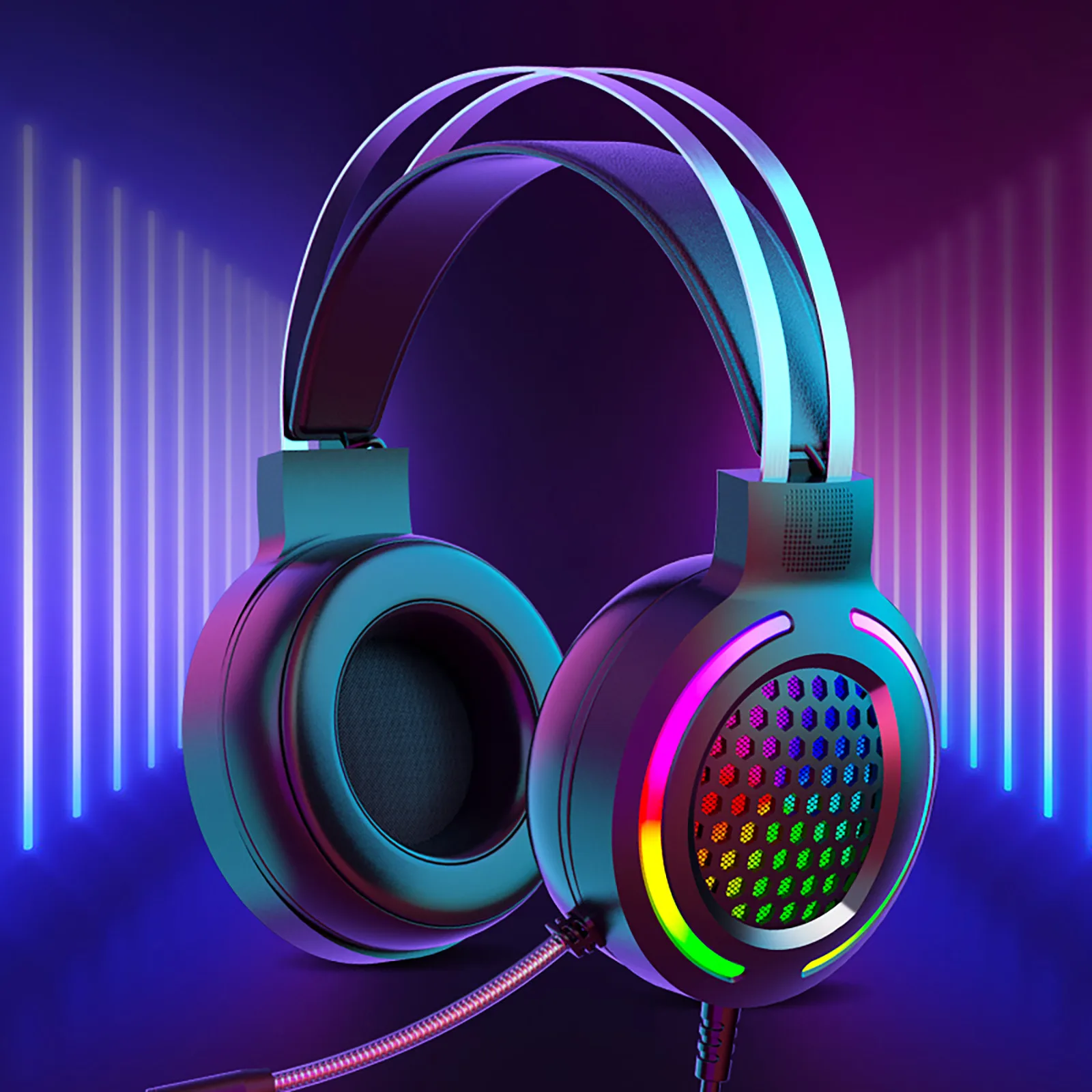 

H500 Gaming Headset Double 3.5mm Over-Ear Stereo Gaming Headphone Microphone auricular casque de musique sluchawki